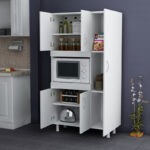 Defne kitchen cabinet in white 89x37.5x160cm - Слика 3
