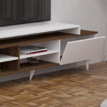 Visao TV set in white-walnut shades 180x32x55cm - Image 4