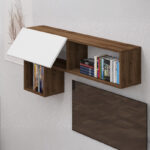 Visao TV set in white-walnut shades 180x32x55cm - Image 5
