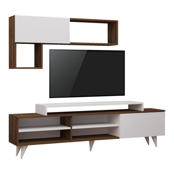 Телевизор Visao во бели-оревови нијанси 180x32x55 см