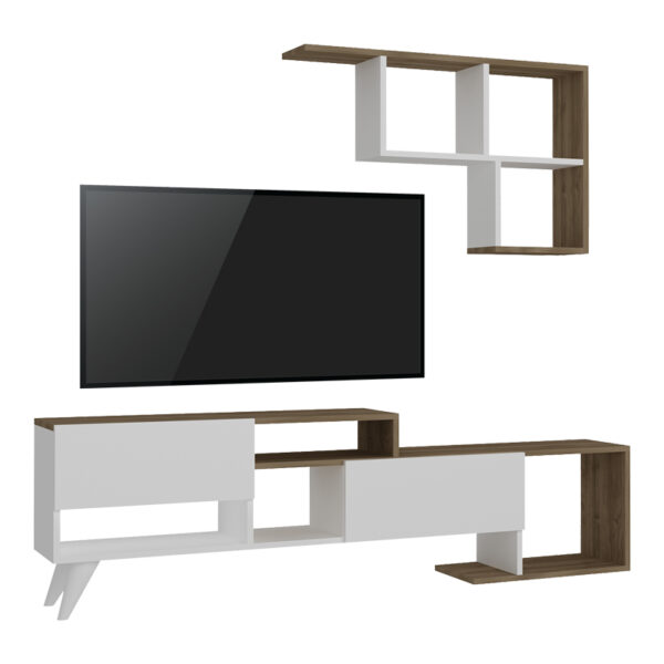 Armari living room set in white-walnut shade 135x32x52cm