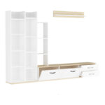 Leman living room tv set in white-oak shade 240x35x154cm - Слика 4