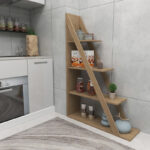 Quina bookcase in oak shade 100x30x150cm - Слика 3