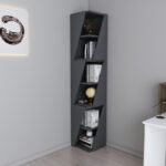 Klaro column bookcase in anthracite shade 32x32x165cm - Слика 3