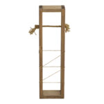 Floor-standing bathroom paper holder Culo in walnut color 10x10x60cm - Image 2