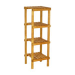 Zangia I 5-tier floor shelf in natural color 30x30x100cm
