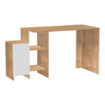 Канцелариско биро Кели во природно-бела боја 113x55x74 см