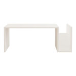 Poko coffee table in white 86.8x50x32.4cm - Слика 5