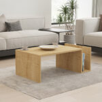 Poko coffee table in oak 86.8x50x32.4cm - Слика 2