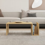 Poko coffee table in oak 86.8x50x32.4cm - Слика 4