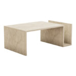 Poko coffee table in traverten 86.8x50x32.4cm