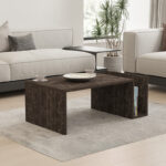 Poko coffee table in dark walnut 86.8x50x32.4cm - Image 2