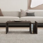 Poko coffee table in dark walnut 86.8x50x32.4cm - Image 4