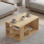 Sobu coffee table in oak shade 80x50x40cm - Слика 3