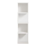 Floor-standing shelf Pratel in white 25x27x95cm - Слика 5