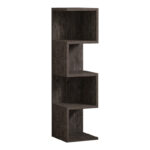 Floor-standing shelf Pratel in dark walnut 25x27x95cm