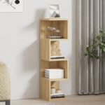 Floor-standing shelf Pratel in oak 25x27x95cm - Слика 2