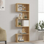 Cascade bookcase in oak shade 51.8x22x150cm - Слика 2
