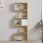 Cascade bookcase in oak shade 51.8x22x150cm - Слика 3