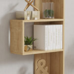 Cascade bookcase in oak shade 51.8x22x150cm - Слика 4