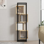 Gridur bookcase in oak shade 44x29x140cm - Слика 3