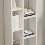 Minicu bookcase in white shade 44.4x19.6x150cm - Слика 4