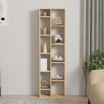 Minicu bookcase in oak shade 44.4x19.6x150cm - Слика 3