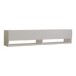 Έπιπλο телевизијаς επιτοίχιο Melosa во λευκή απόχρωση 141x30x31εκ