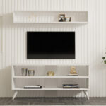 Prestige living room set in white 120x29.6x50cm - Слика 3