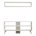 Prestige living room set in white 120x29.6x50cm - Слика 5