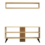 Prestige living room set in oak 120x29.6x50cm - Слика 5