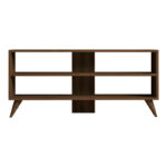 Prestige tv set in walnut 120x29.6x50cm - Image 5