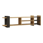 ТВ кабинет Rinia во дабово-антрацит нијанса 153,60x26x40 см