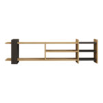 Rinia TV cabinet in oak-anthracite shade 153.60x26x40cm - Слика 5