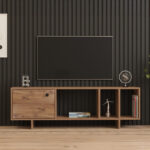 Mueble TV cabinet in sonoma shade 140x29x45cm - Image 3