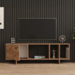 Mueble TV cabinet in sonoma shade 140x29x45cm - Image 4