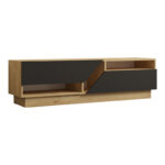 Cogo TV cabinet in oak - anthracite shade 160x40x45cm