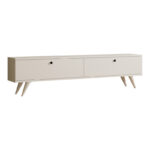Jate TV cabinet in white 160x25x40cm
