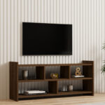 Kapri TV cabinet in walnut 120x28x55cm - Слика 2