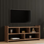 Kapri TV cabinet in sonoma shade 120x28x55cm - Image 2