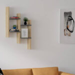 Wall shelf Tabal in oak shade 49.4x14.5x85cm - Image 2