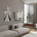 Bemba wall shelf in white shade 70x19.6x68.8cm - Image 2