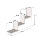 Mauer wall shelf in anthracite shade 90x19.6x60cm - Слика 3