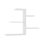 Wall shelf Callum in white shade 82.2x19.6x48cm