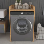 Cuci laundry cabinet in oak shade 60x62x99cm - Слика 2