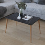Lonna coffee table in black marble look 70x45x42cm - Слика 2