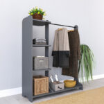 Влезен мебел „Ренесме“ во антрацит нијанса 106x45x128 см