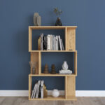 Kadu bookcase in oak  shade 72x22x108cm - Image 2