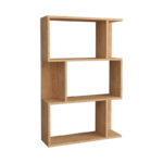 Полица за книги Каду во дабова нијанса 72x22x108 см