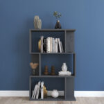 Kadu bookcase in anthracite  shade 72x22x108cm - Image 2